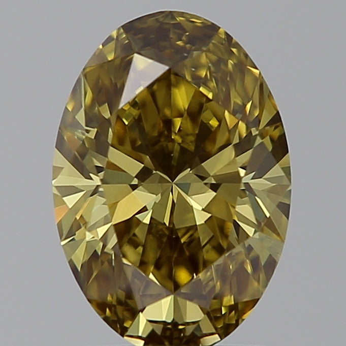 1.59 Carat Oval Lab Diamond with  Cut Diamond in 14KT  view 1
