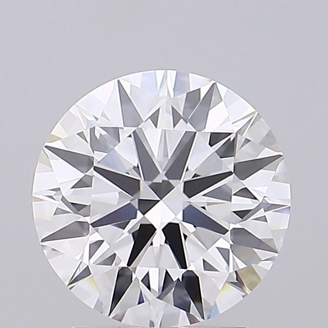 2.32 Carat Round Lab Diamond with  Cut Diamond in 14KT  view 1
