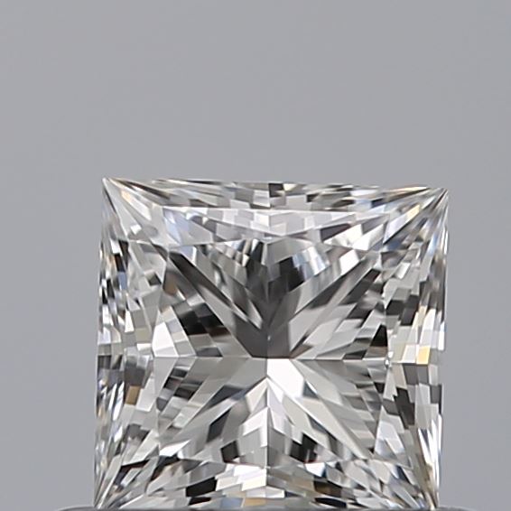0.51 Carat Princess Natural Diamond with  Cut Diamond in 14KT  view 1
