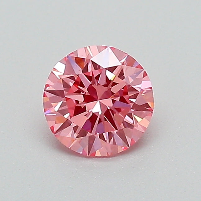 0.5 Carat Round Lab Diamond with  Cut Diamond in 14KT  view 1
