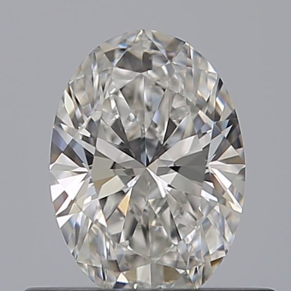 0.43 Carat Oval Natural Diamond with  Cut Diamond in 14KT  view 1

