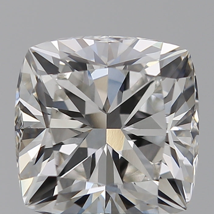 2.59 Carat Cushion Lab Diamond with  Cut Diamond in 14KT  view 1
