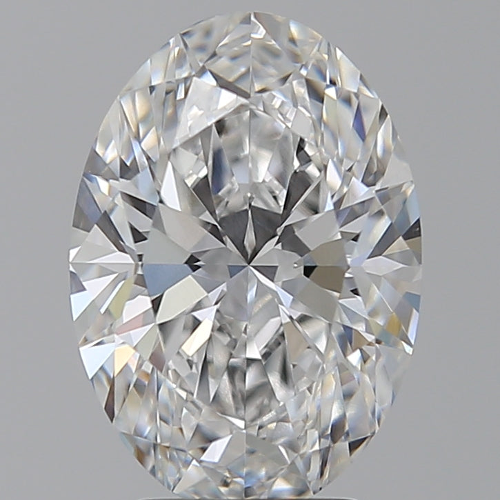 3.55 Carat Oval Lab Diamond with  Cut Diamond in 14KT  view 1
