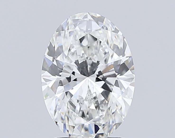 3.04 Carat Oval Lab Diamond with  Cut Diamond in 14KT  view 1
