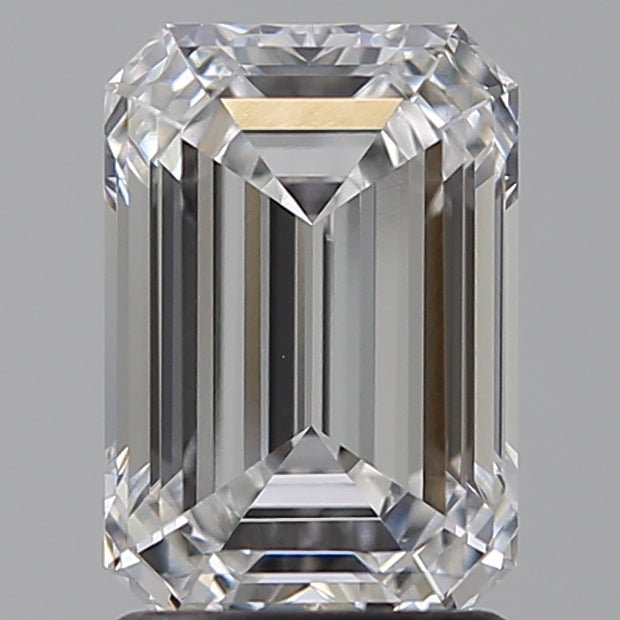 2.06 Carat Emerald Lab Diamond with  Cut Diamond in 14KT  view 1
