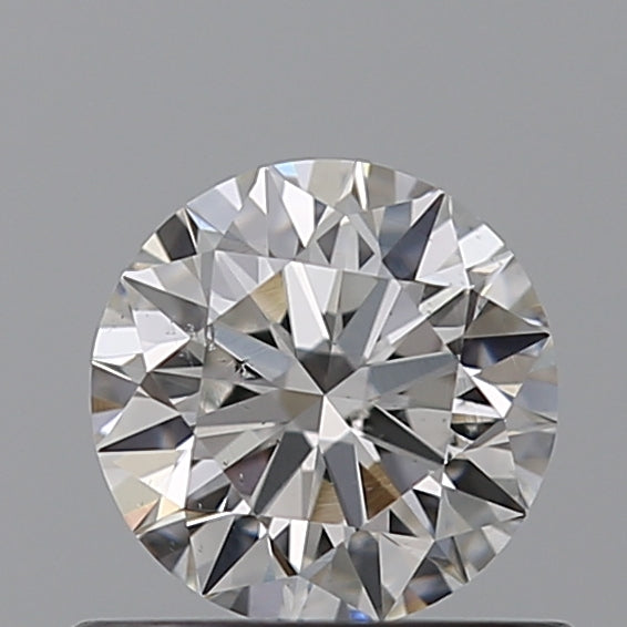 0.5 Carat Round Natural Diamond with  Cut Diamond in 14KT  view 1
