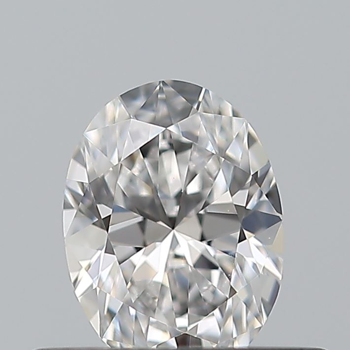 0.33 Carat Oval Natural Diamond with  Cut Diamond in 14KT  view 1
