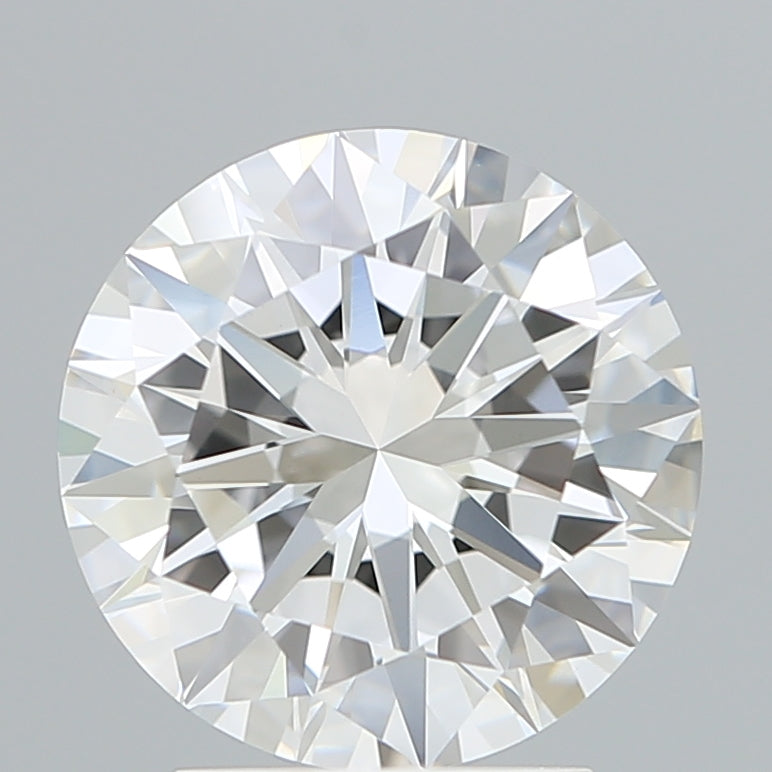 2.68 Carat Round Lab Diamond with  Cut Diamond in 14KT  view 1
