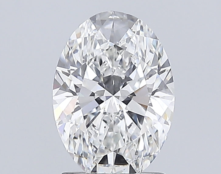 1.81 Carat Oval Lab Diamond with  Cut Diamond in 14KT  view 1
