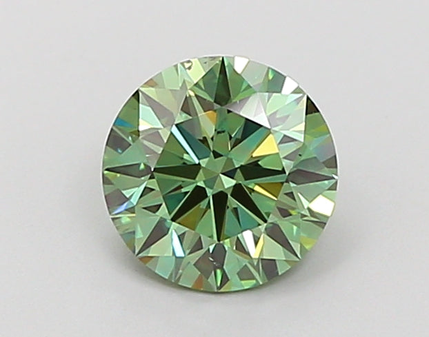 0.99 Carat Round Lab Diamond with  Cut Diamond in 14KT  view 1
