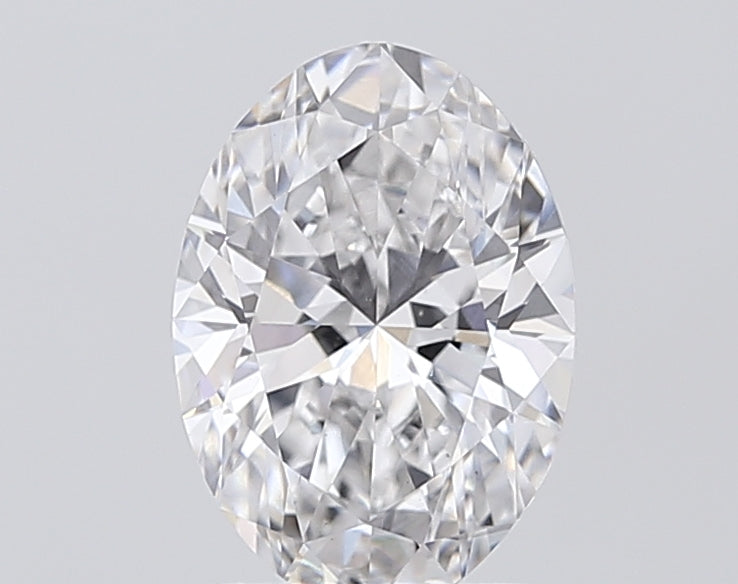 2.16 Carat Oval Lab Diamond with  Cut Diamond in 14KT  view 1
