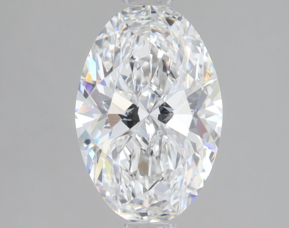 1.5 Carat Oval Lab Diamond with  Cut Diamond in 14KT  view 1

