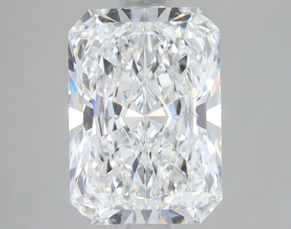 3.08 Carat Radiant Lab Diamond with  Cut Diamond in 14KT  view 1
