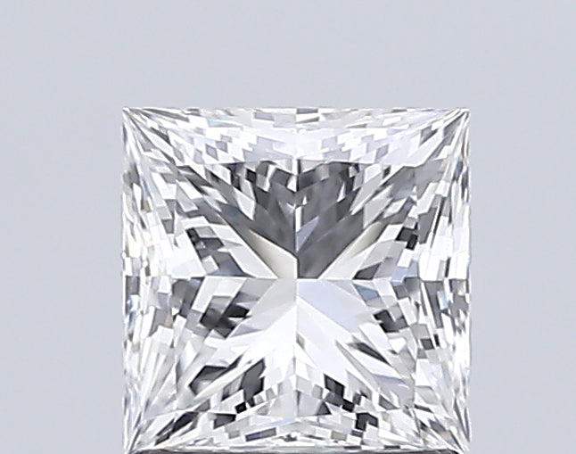 1.5 Carat Princess Lab Diamond with  Cut Diamond in 14KT  view 1
