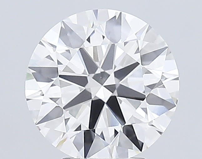 4.61 Carat Round Lab Diamond with  Cut Diamond in 14KT  view 1

