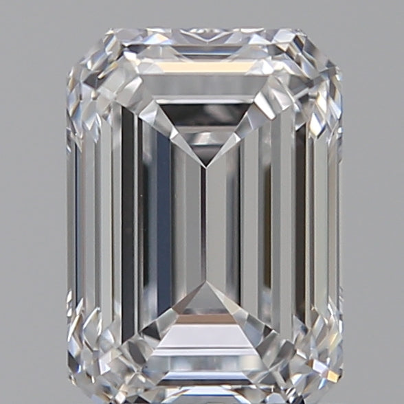 1.08 Carat Emerald Lab Diamond with  Cut Diamond in 14KT  view 1
