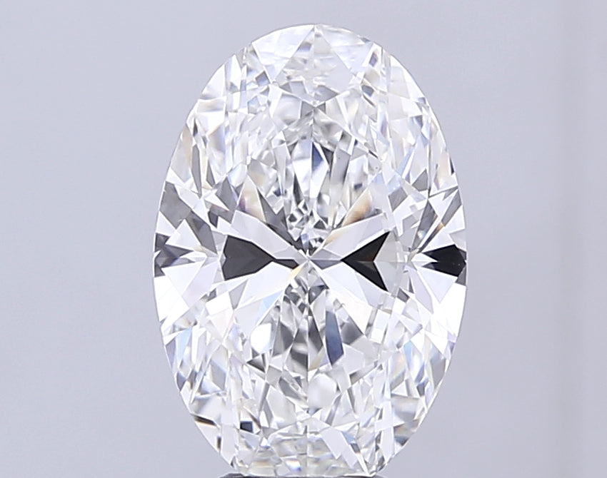 8.05 Carat Oval Lab Diamond with  Cut Diamond in 14KT  view 1
