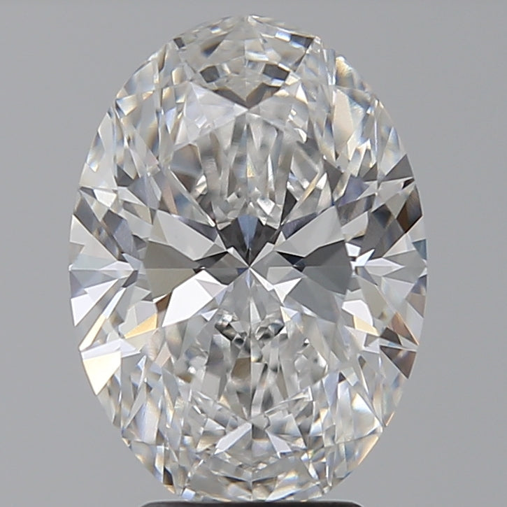 4.03 Carat Oval Lab Diamond with  Cut Diamond in 14KT  view 1

