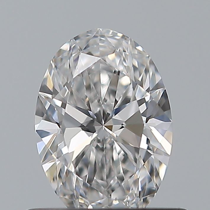 0.5 Carat Oval Natural Diamond with  Cut Diamond in 14KT  view 1
