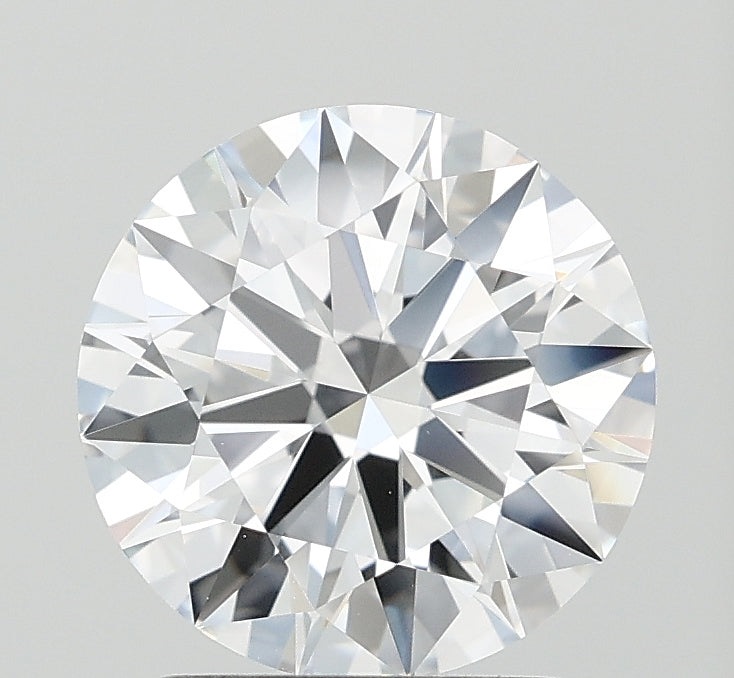 2.08 Carat Round Lab Diamond with  Cut Diamond in 14KT  view 1
