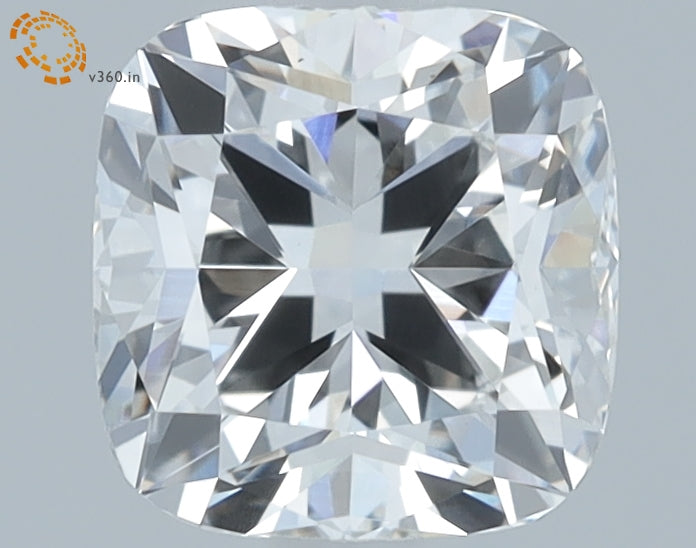 1.1 Carat Cushion Lab Diamond with  Cut Diamond in 14KT  view 1
