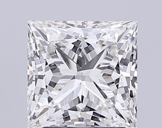 2.61 Carat Princess Lab Diamond with  Cut Diamond in 14KT  view 1
