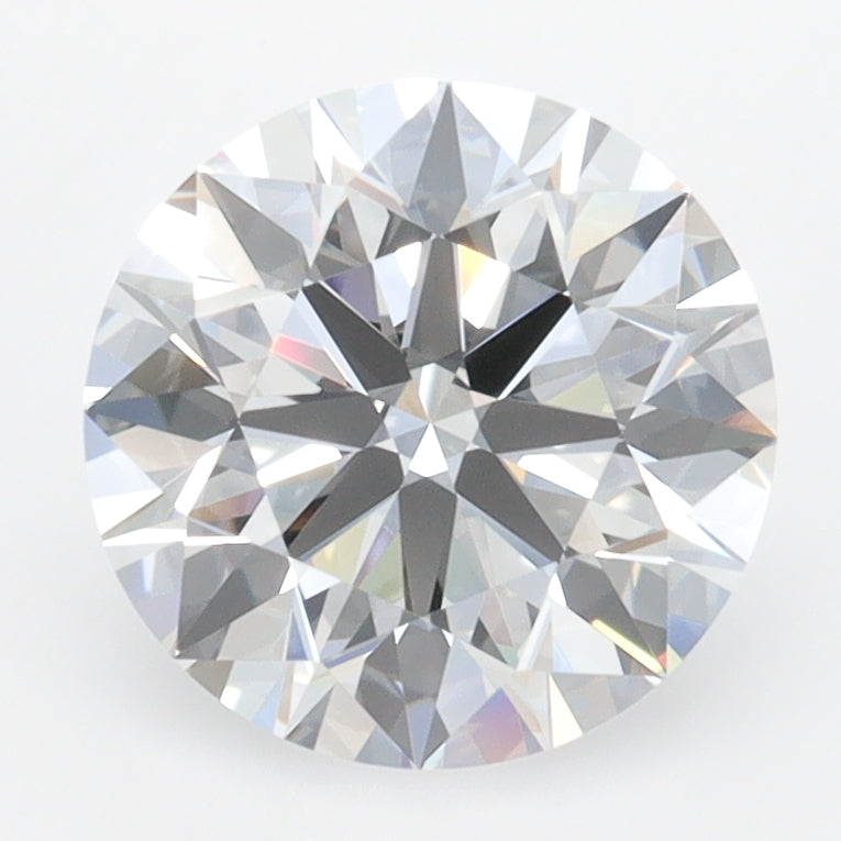 2.5 Carat Round Lab Diamond with  Cut Diamond in 14KT  view 1
