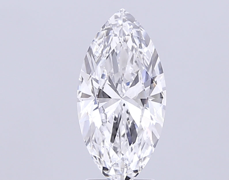 2.9 Carat Marquise Lab Diamond with  Cut Diamond in 14KT  view 1
