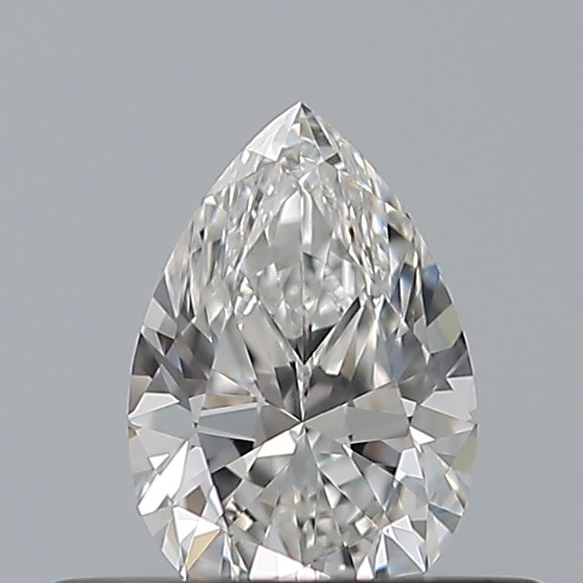 0.3 Carat Pear Natural Diamond with  Cut Diamond in 14KT  view 1
