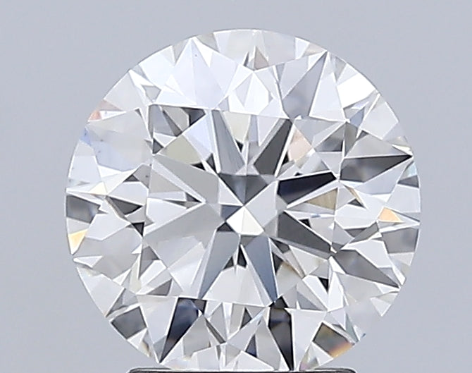 3.01 Carat Round Lab Diamond with  Cut Diamond in 14KT  view 1
