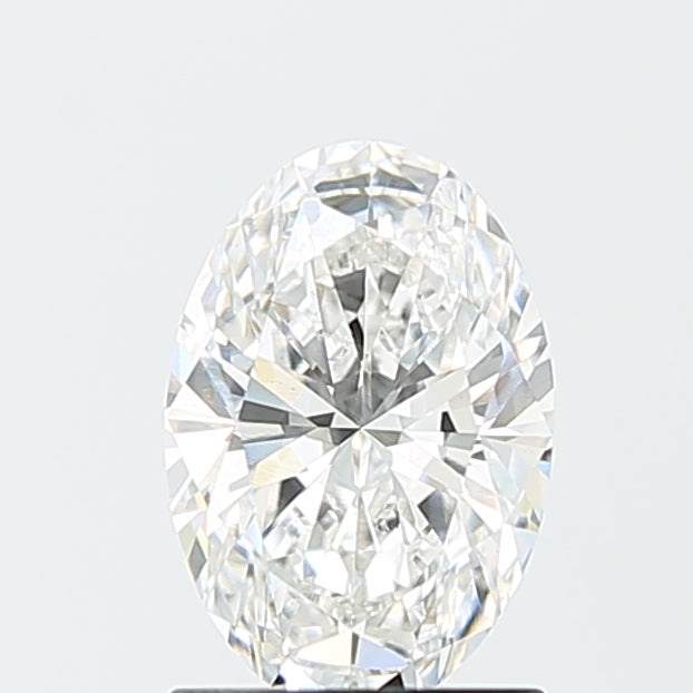 1.33 Carat Oval Lab Diamond with  Cut Diamond in 14KT  view 1
