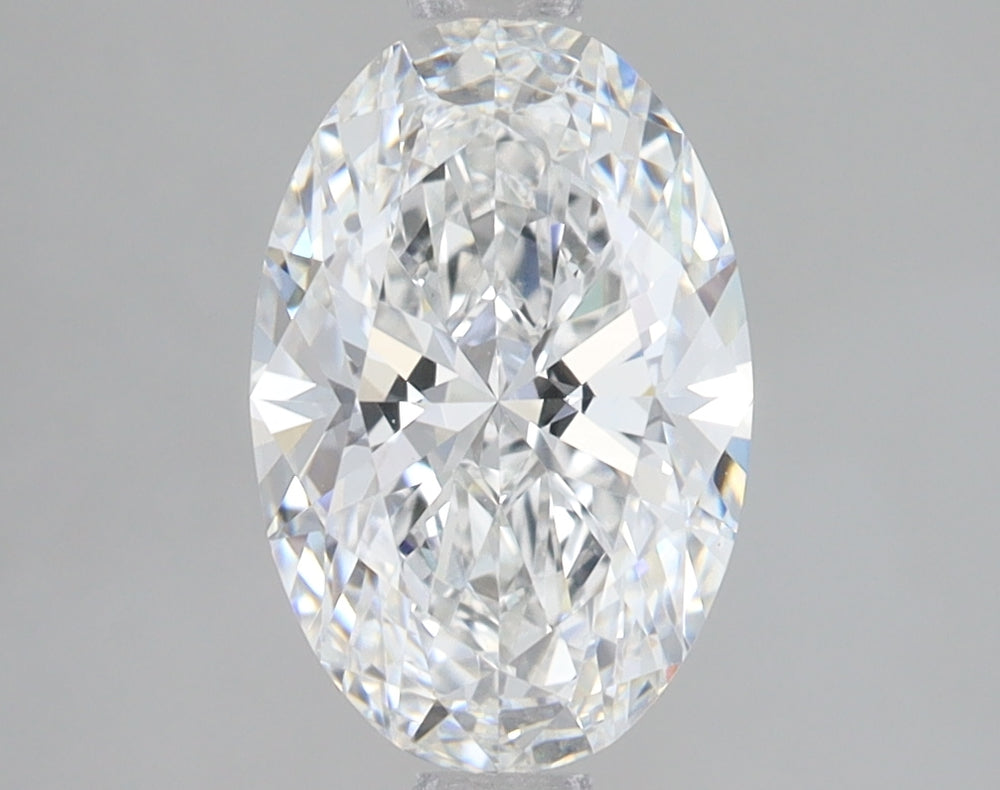 2.01 Carat Oval Lab Diamond with  Cut Diamond in 14KT  view 1
