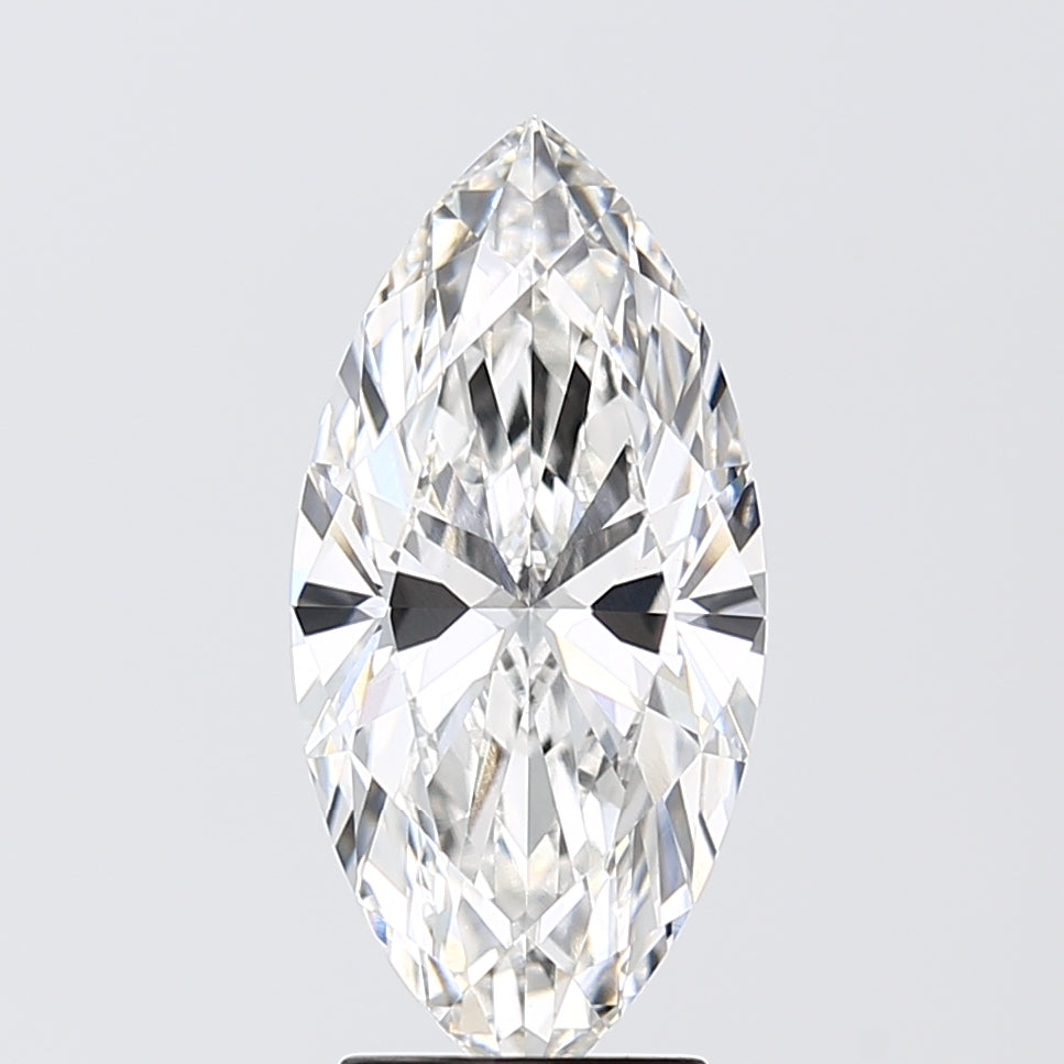 3.1 Carat Marquise Lab Diamond with  Cut Diamond in 14KT  view 1
