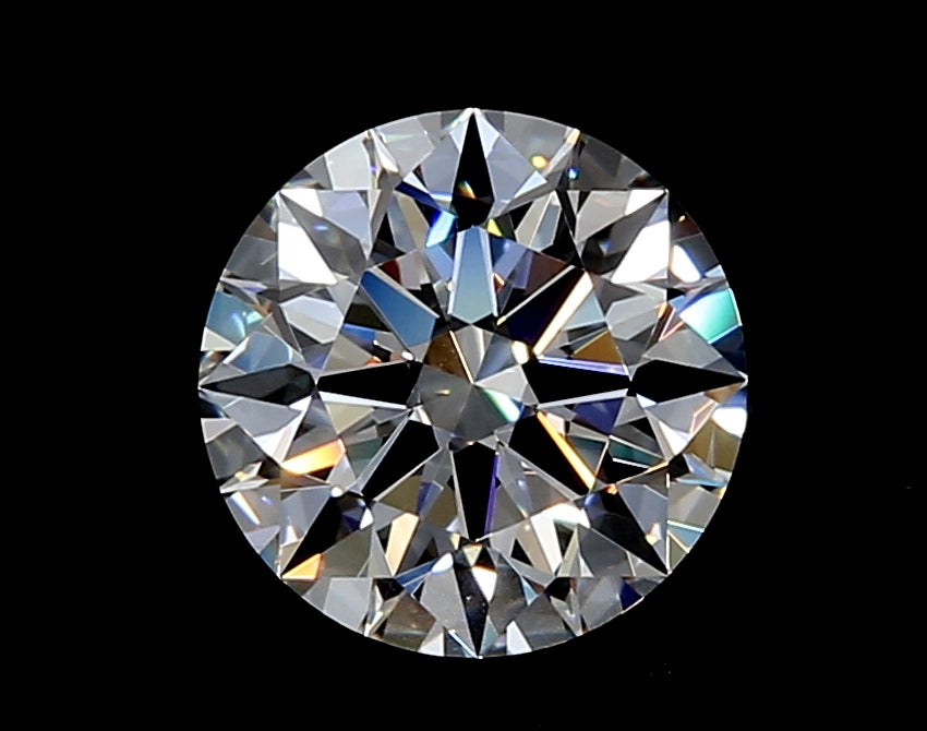 2.5 Carat Round Lab Diamond with  Cut Diamond in 14KT  view 1
