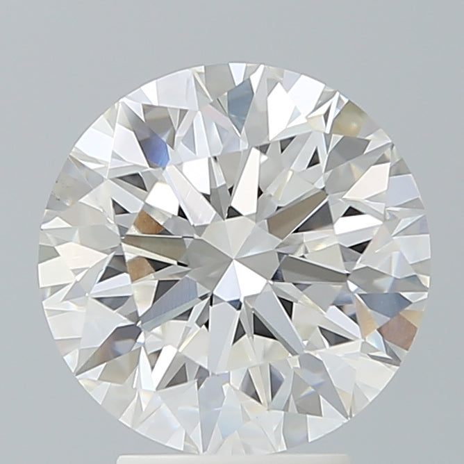 4.06 Carat Round Lab Diamond with  Cut Diamond in 14KT  view 1
