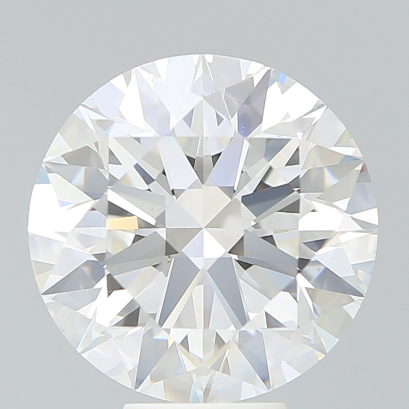 8.23 Carat Round Lab Diamond with  Cut Diamond in 14KT  view 1
