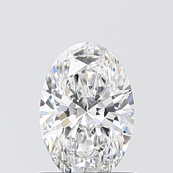 1.01 Carat Oval Lab Diamond with  Cut Diamond in 14KT  view 1
