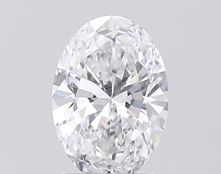 2.03 Carat Oval Lab Diamond with  Cut Diamond in 14KT  view 1
