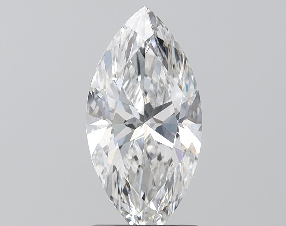 1.55 Carat Marquise Lab Diamond with  Cut Diamond in 14KT  view 1
