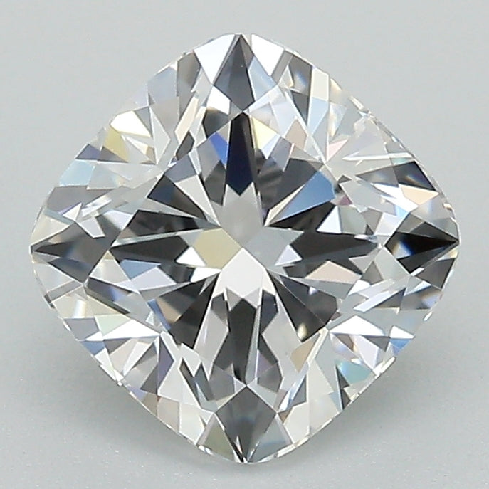 2.0 Carat Cushion Lab Diamond with  Cut Diamond in 14KT  view 1
