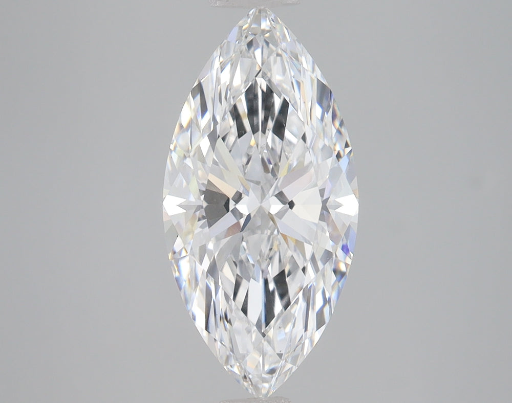 3.02 Carat Marquise Lab Diamond with  Cut Diamond in 14KT  view 1
