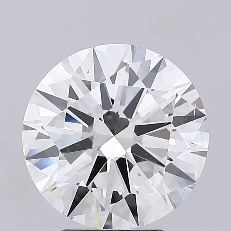 4.0 Carat Round Lab Diamond with  Cut Diamond in 14KT  view 1
