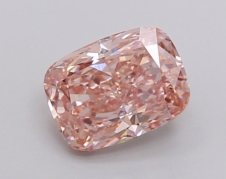 2.03 Carat Cushion Lab Diamond with  Cut Diamond in 14KT  view 1
