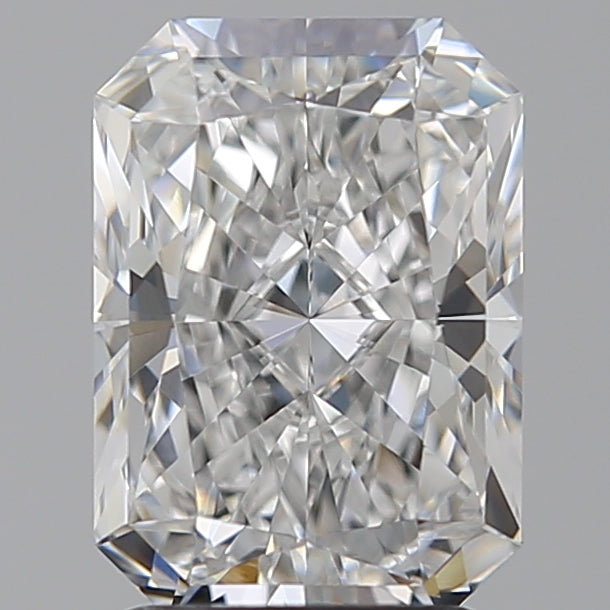 2.52 Carat Radiant Lab Diamond with  Cut Diamond in 14KT  view 1
