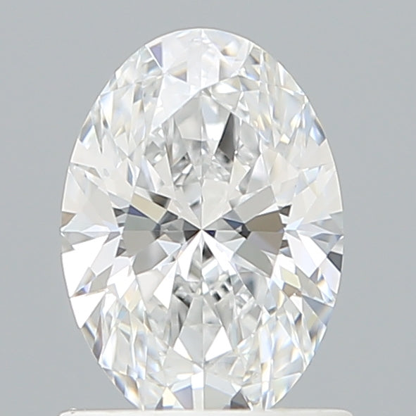 1.02 Carat Oval Lab Diamond with  Cut Diamond in 14KT  view 1
