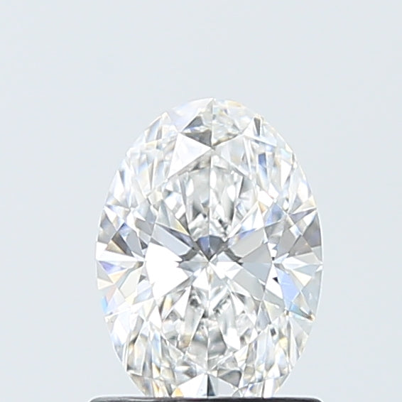 1.03 Carat Oval Lab Diamond with  Cut Diamond in 14KT  view 1
