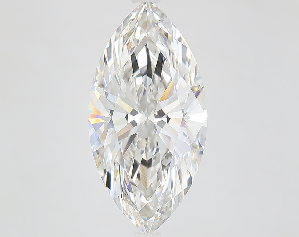 4.24 Carat Marquise Lab Diamond with  Cut Diamond in 14KT  view 1
