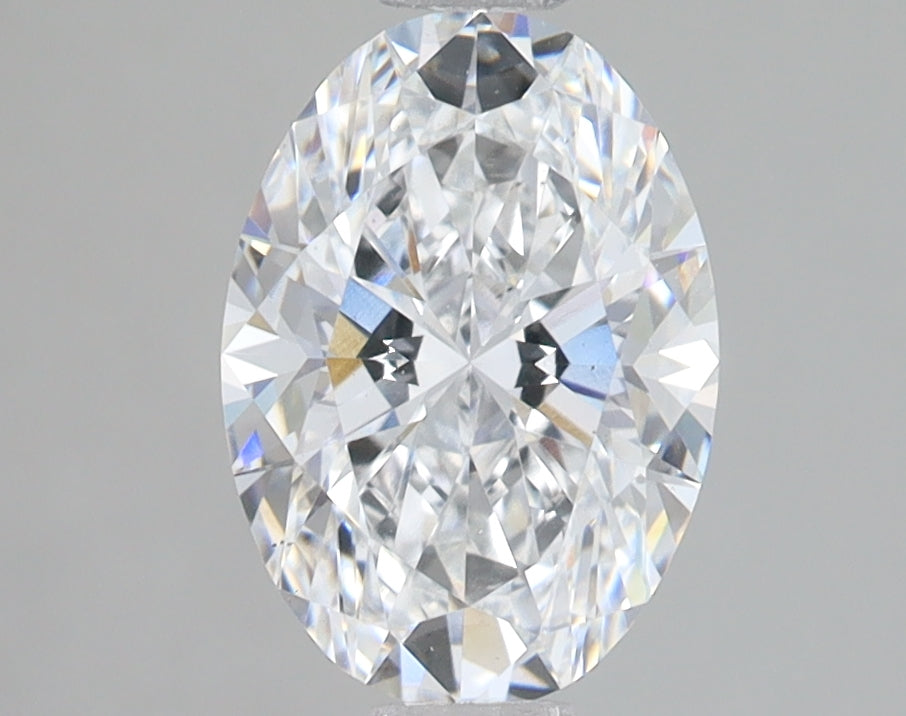 1.83 Carat Oval Lab Diamond with  Cut Diamond in 14KT  view 1
