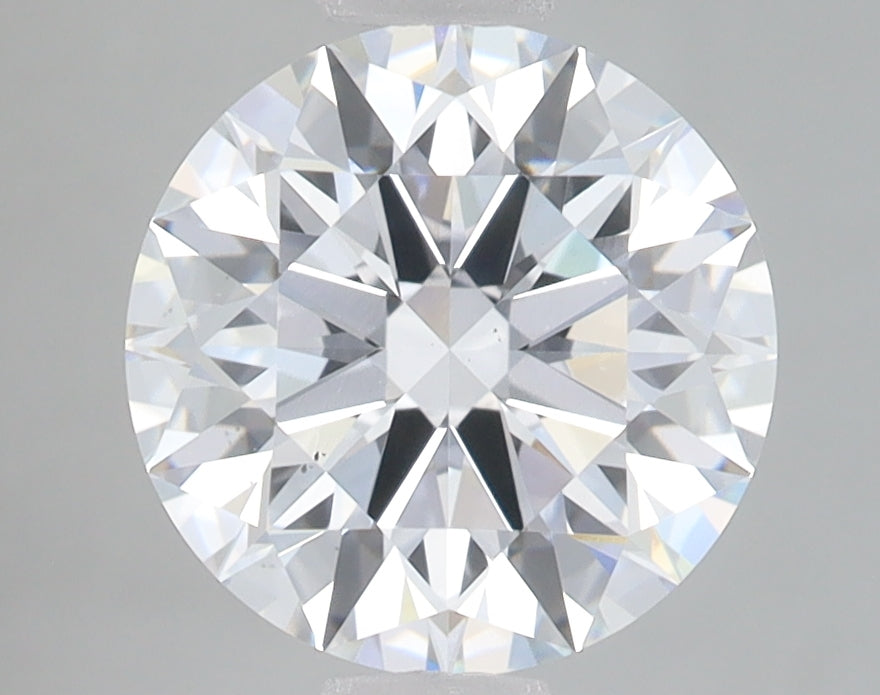 2.78 Carat Round Lab Diamond with  Cut Diamond in 14KT  view 1

