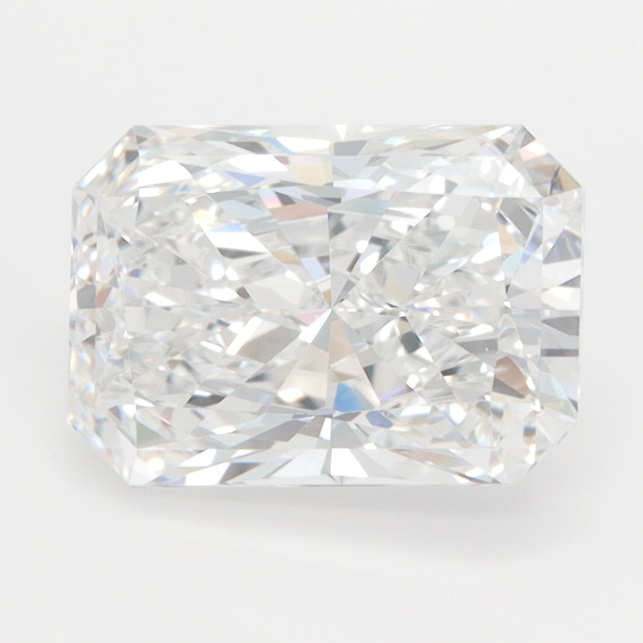 3.01 Carat Radiant Lab Diamond with  Cut Diamond in 14KT  view 1
